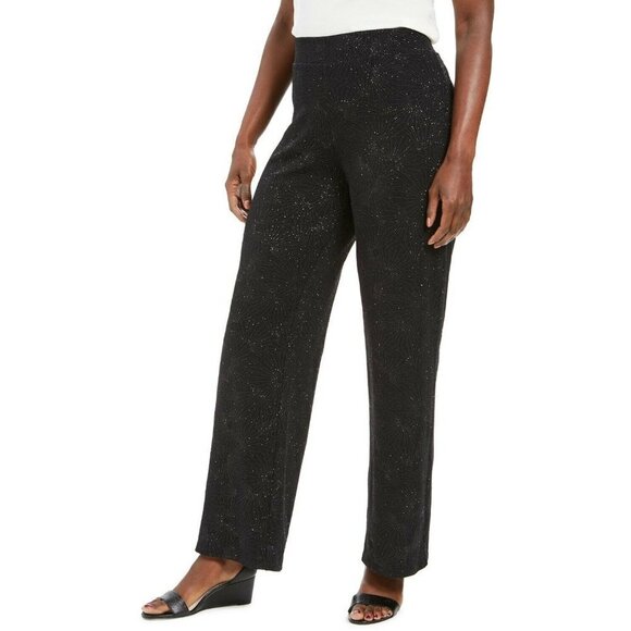 JM Collection Size XS Caviar Metallic Pull On Pant - Picture 1 of 9